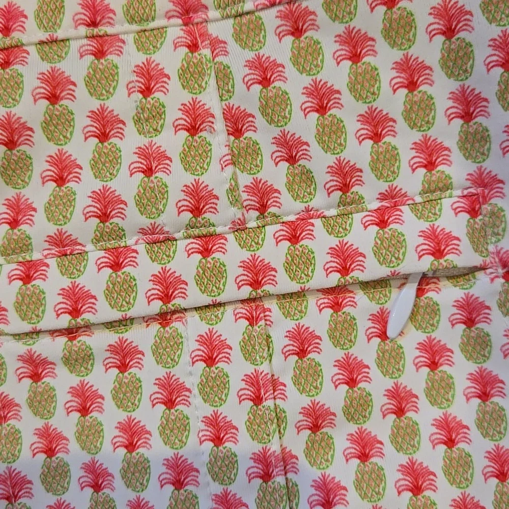 Fairway & Greene Pink/Green Pineapple Leisure/Active/Golf Skort - Picture 9 of 10